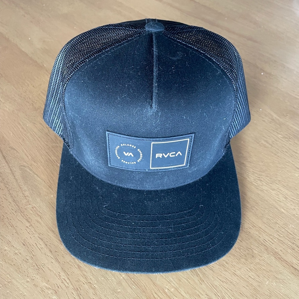 RVCA Black Mesh Cap